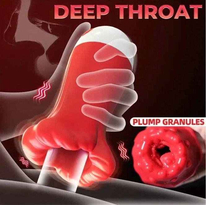 Saugender Masturbator für Männer Realer Oralsex Eichel-Trainer Penismassage Männlicher Masturbator Schwanz Vibrationsstimulator Sexspielzeug für Männer