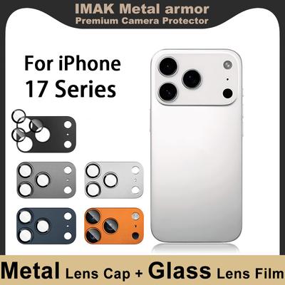 Pro iPhone 17 Pro Max Vzduchové sklo IMAK Kovové brnění Prémiová ochrana fotoaparátu Fólie na objektiv