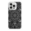 Mandala Totem Pattern Floral Case for iPhone 16 11 12 13 14 15 Pro Max XR 8 Plus Anti-Scratch Dual Layer Hard IMD Plastic Cover