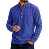 Men's Casual Loose Fit Color Shirt with Pockets for Everyday Wear