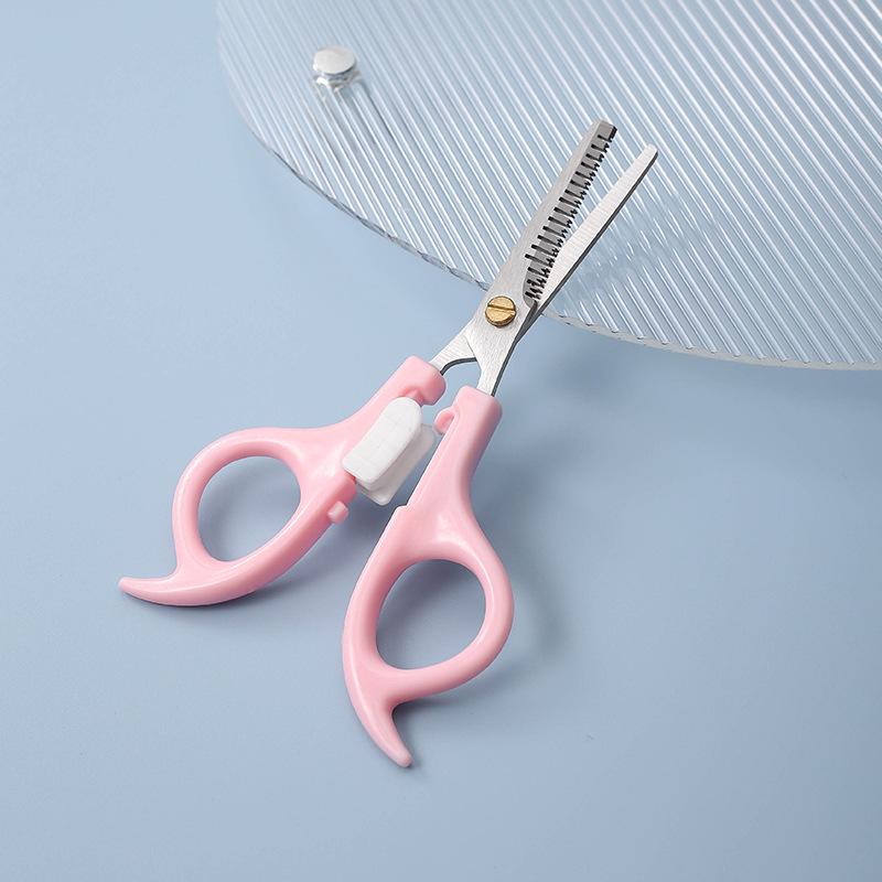 Children's Home Haircutting Scissors Set with Thinning and Flat Cut Tools for Babies and Infants