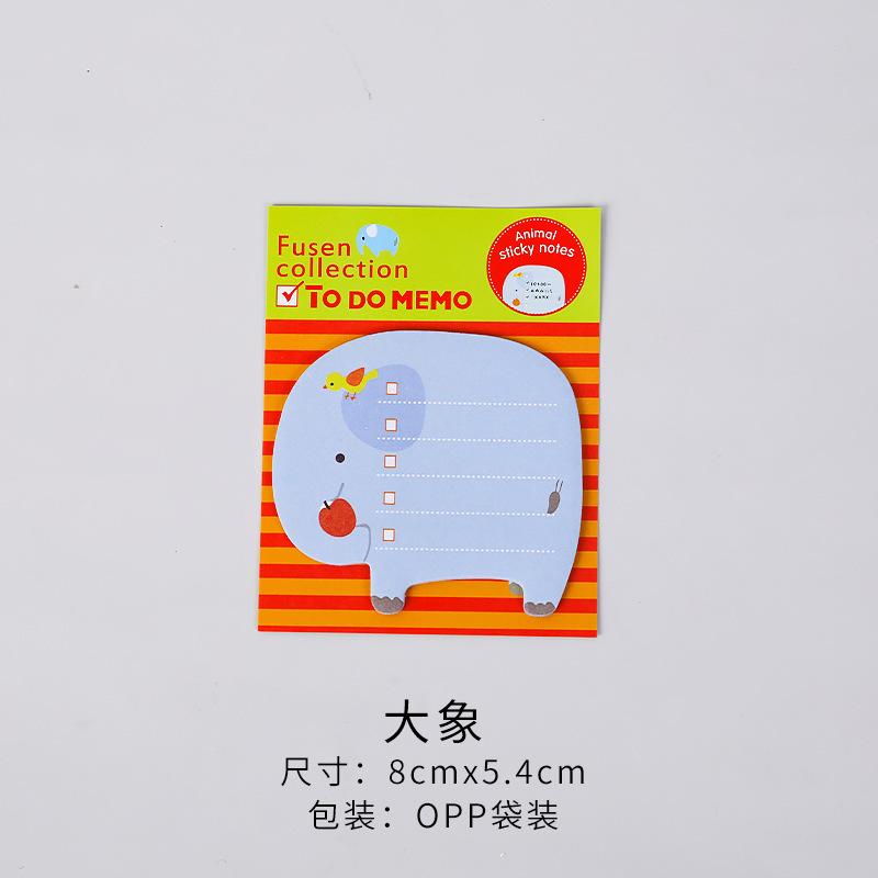 Cute Animal Series Memo Pad Sticky Notes Bookmark Point It Sticker Paper office School Supplies Writing Pads Notebooks
