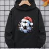New Christmas sports top sports hoodie, autumn and winter warm long sleeved pullover top