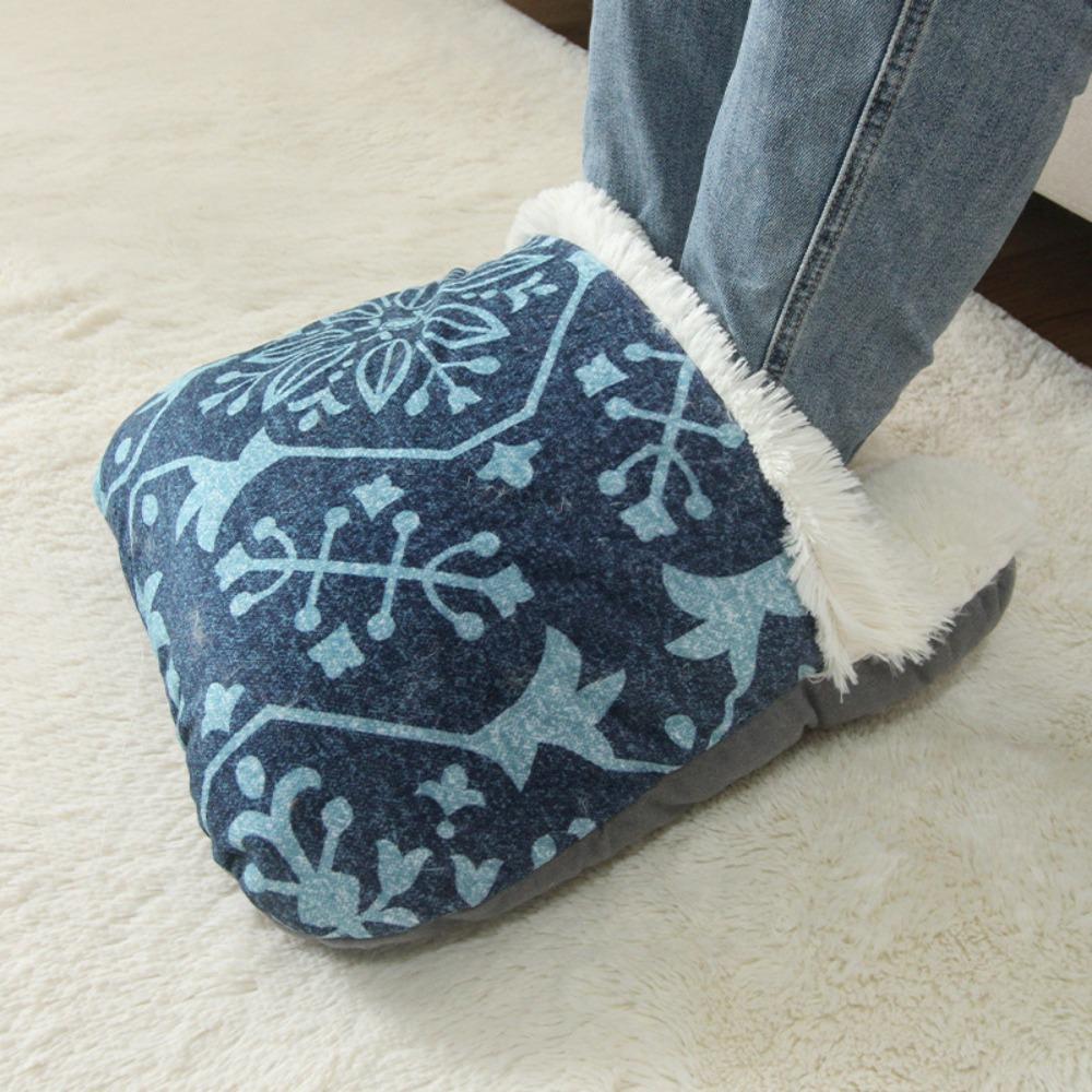 Creative Soft Foot Warming Mat Insulation Comfortable Warm Feet Shoes Not Charging Double Feet Foot Warmer Home Office