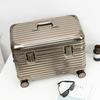 Customizable Aluminum-Magnesium Alloy Travel Trolley Case with Universal Wheels for Men and Women
