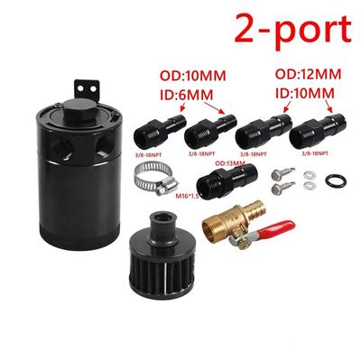Tanque de Reservatório com Válvula de Drenagem e Filtro de Respiro Baffled de Alumínio para Corrida 2 Portas Kit para GM OCC-1023A
