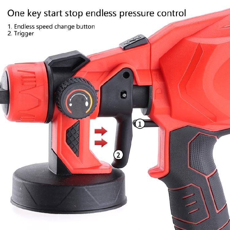 220V Cordless Paint Sprayer 3 Sprayer Patterns Copper Nozzles Electric Paint Guns for Easy Homes Interior Painting