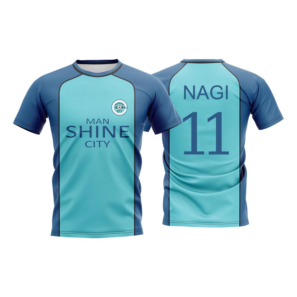 Blue Lock Chigiri Hyoma Man Shine City Cosplay Fußballtrikot Sommer Rundhals 3D-Druck Top Modische Lässige Kurzarm Kinder Jungen T-Shirts