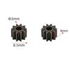 Durable Electric Hand Drill Gear 2Pcs 9-16 Teeth Parts Fit 550 775 Motor Shafts for Cordless Charging Drill Replacement