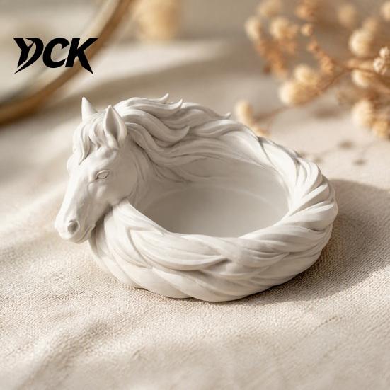 Modern Table Ornament Elephant/Horse Storage Tray, Decorative Desktop Organizer for Sundries, Small Trinket Dish Animal Sculpture Tray Home