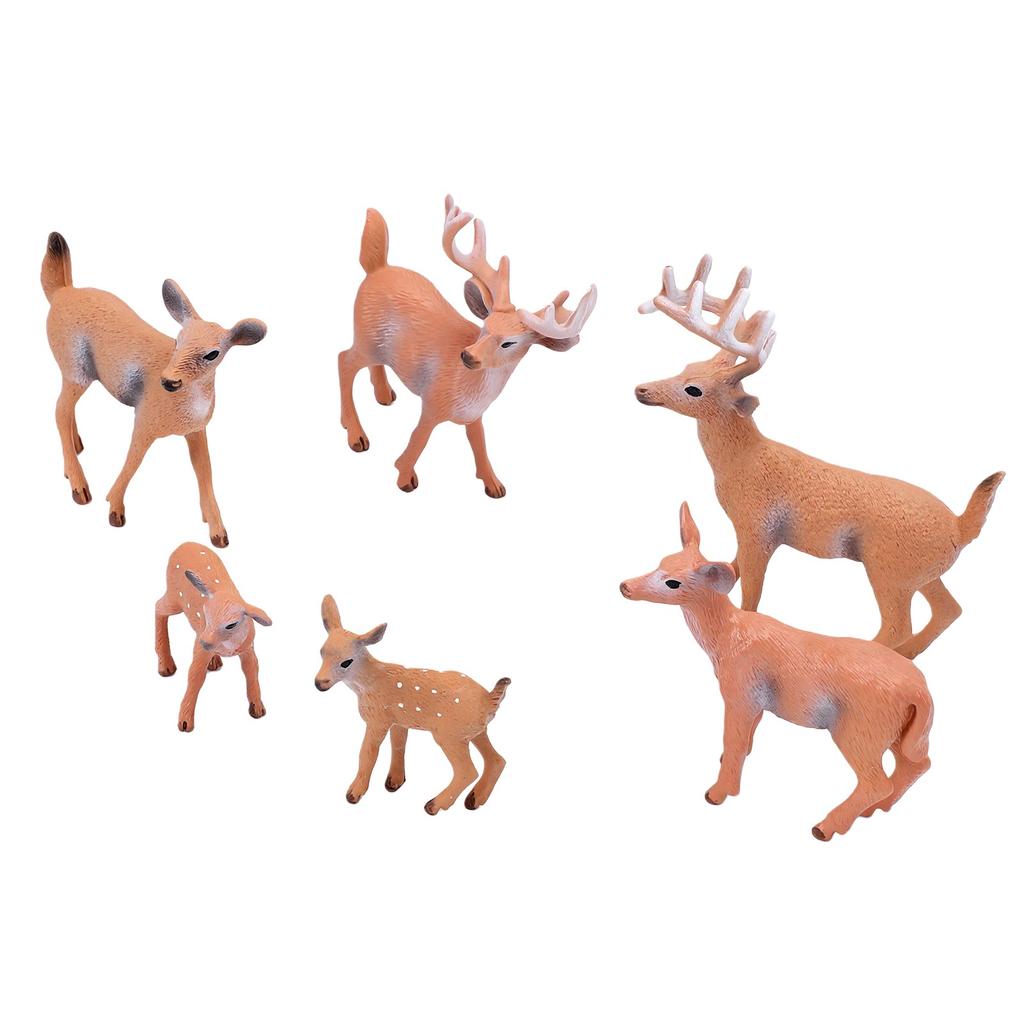 6 BUC Figurine Căprioară Figurine Animale pentru Petrecere Aniversare Baby Shower Decorațiuni Tort Nuntă
