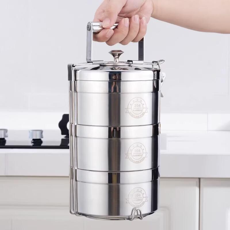 304 Stainless Steel Multi-Layer Thermal Lunch Box