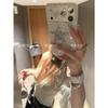 Milk Leopard Print Stars Are Suitable for Apple 17promax Mobile Phone Case, Iphone16/15 Pendant, Anti-drop Case, Protective Case.