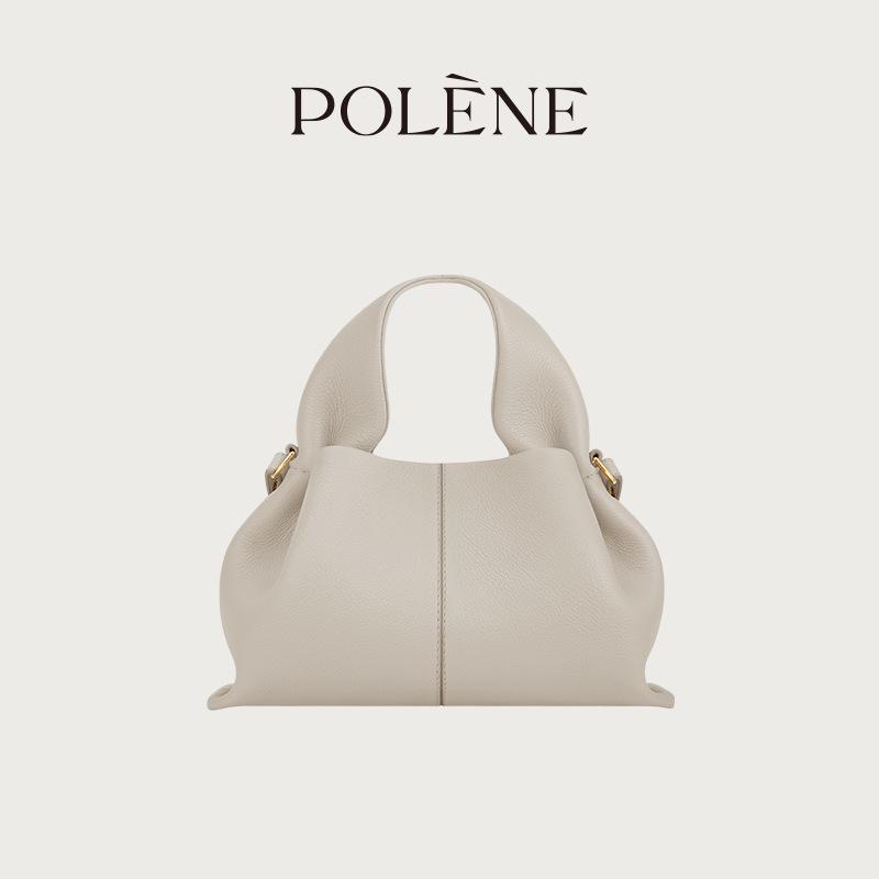 Polene Cloud Bag Dumpling: Genuine Leather Single Shoulder Crossbody Handbag. In Stock.