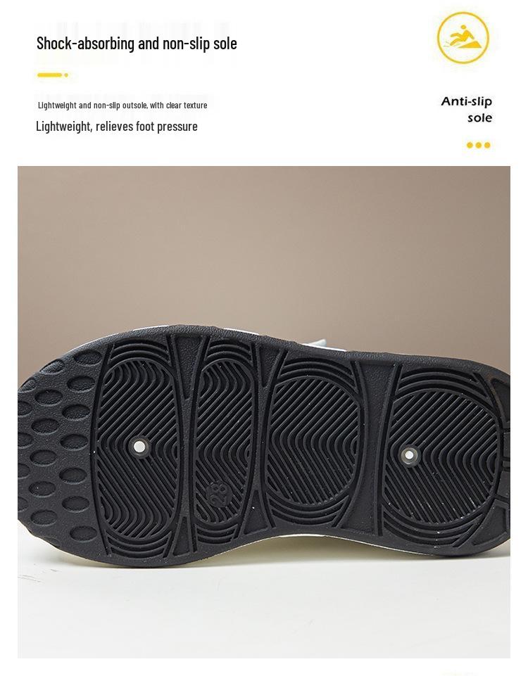 Chaussures de sport en cuir pour enfants - Automne/Hiver Baskets souples pour garçons - Course à pied et décontractées