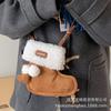 Cute Boots Bag Women's Autumn and Winter 2025 New Trendy Retro Suede Mobile Phone Bag Versatile Messenger Plush Bag