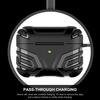 Protective AirPods Pro 2nd Generation Case Cover with Carabiner, with Keychain, Military-Grade Design, Full Body Protection, Black