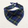 Cotton Baby Bibs Burp Cloth Scotland Style Triangle Baby Bibs Plaid Adjustable Baby Meal Bib Infant Bibs