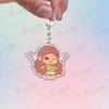 Cartoon Pixel Fairy Keychains for Accessories Bag Charm Stella Musa Tecna Magical Girl Fairies Keyrings Jewelry Friends Gifts