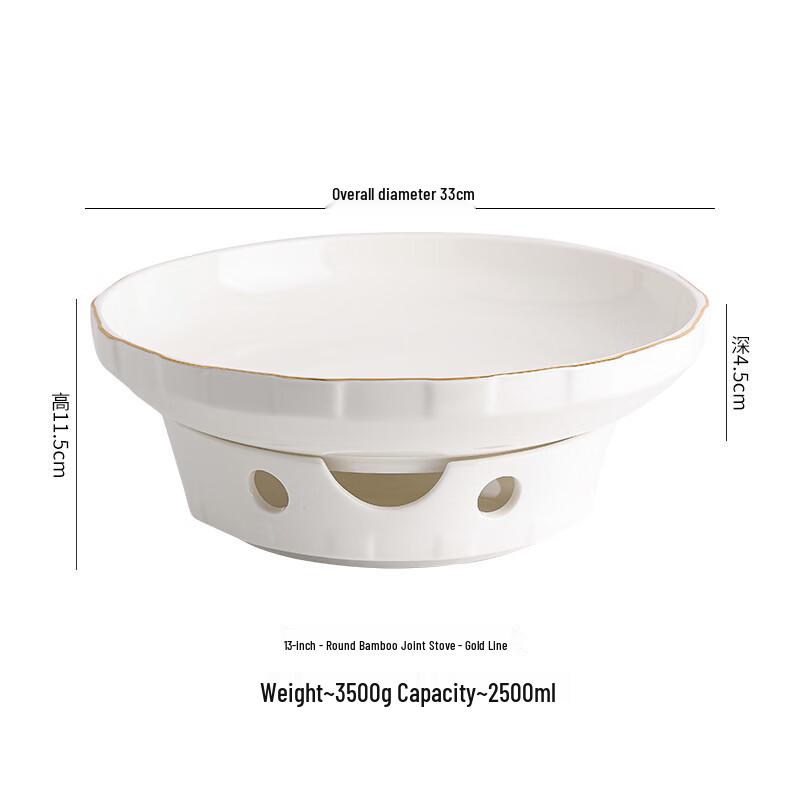 Nordic Ceramic Fish Plate Warmer Set