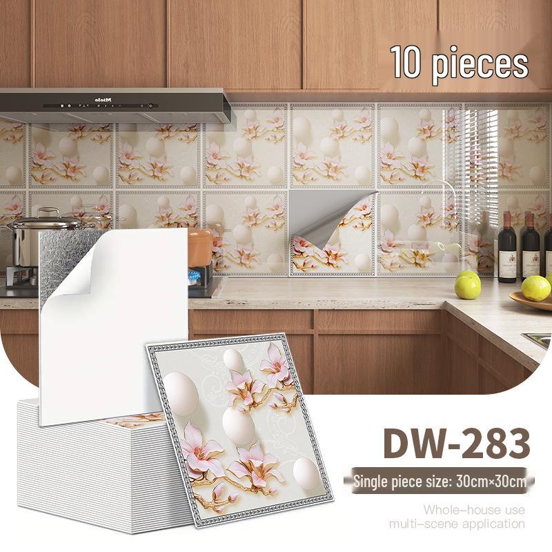10-Pack Self-Adhesive Ceiling Stickers: Aluminum-Plastic Bathroom Decor Panels