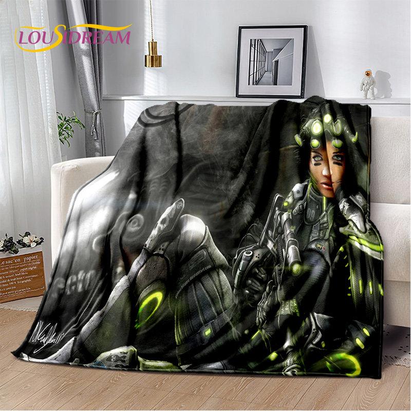 3D HD StarCraft Game Gamer Soft Plush Blanket,Flannel Blanket Throw Blanket for Living Room Bedroom Bed Sofa Picnic Cover Kids