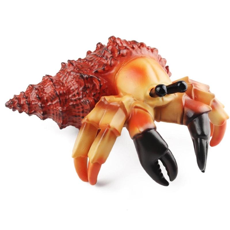 Colorful Sea Creature Sculpture Artificial Lobster Figurine Seafood Figures Toy for Desk Display Sea Creature Sculpture