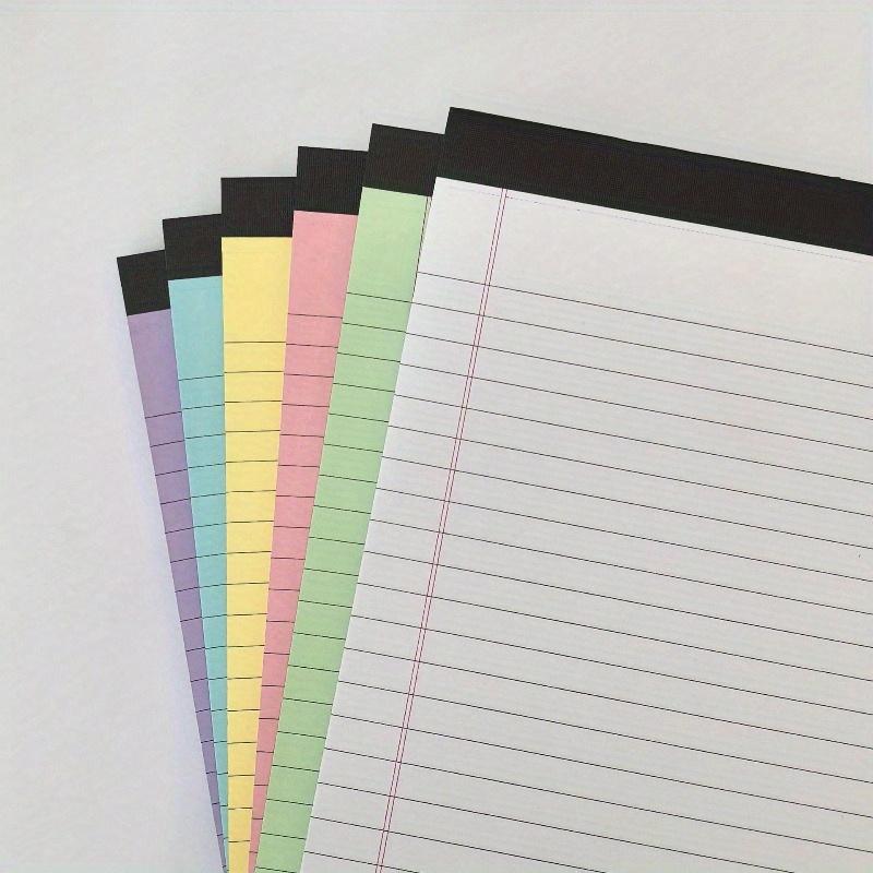 A5 Colorful Ruled Notepad, 50 Sheets Tear-Off Memo Pad