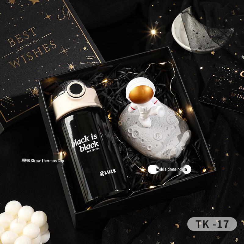 A1 TK-17 316 Stainless Steel Straw Cup with Phone Holder