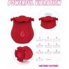 Vibrators for Clitoris Stimulation Rose Shape Vaginal Sucking Vibrator Nipple Sucker Tongue Tease Powerful Sex Toys for Women
