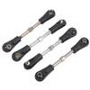 4Pcs Adjustable Steering Tie Rod Linkage Replacement Accessory for 1/10 RC Off Road Vehicle