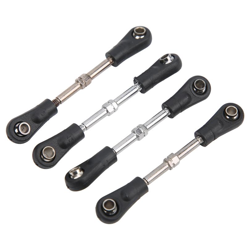 4Pcs Adjustable Steering Tie Rod Linkage Replacement Accessory for 1/10 RC Off Road Vehicle