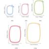 Multi-Size Plastic DIY Embroidery Hoops Square Shape Cross Stitch Hoops Frame Ring Household Craft Embroidery Set Sewing Accesso