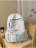 Schoolbag Star Bow Rope Backpack Women's Commuter Casual Large Capacity School Bag Lightweight Trend Versatile Fashion Backpack