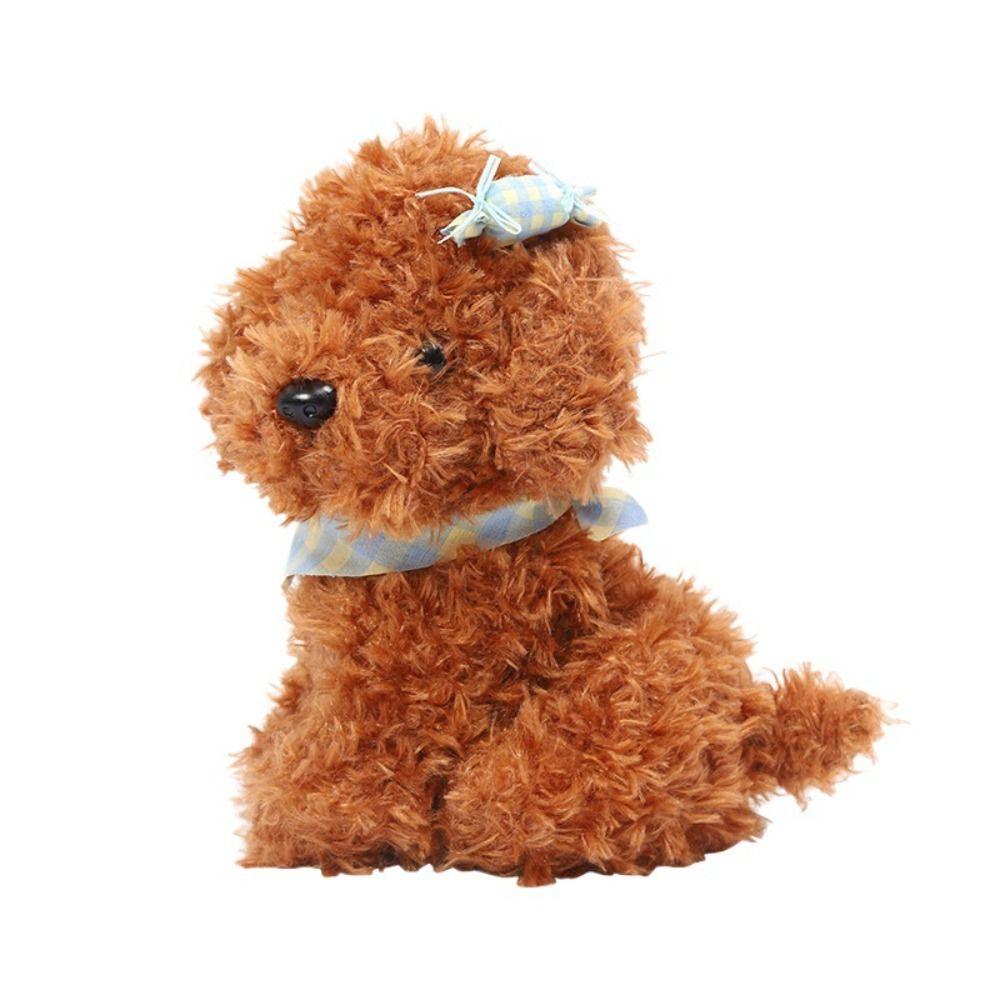 Baby Appease Stuffed Dog Doll Curly Hair Simulation Dog Plush Lovely Dog Plush Toy  Birthday Gift