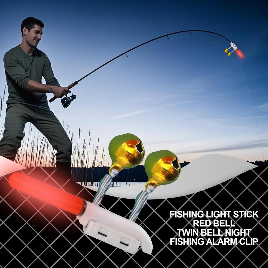 Electronic Fishing Light Stick Rod Bells Luminous Fishing Float LED USB Charge Fish Bite Alarm Tackle
