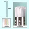 Corrugated Biodegradable Colored Paper Straws - Eco-Friendly, Food Grade, Perfect for Beverages, Juice, or Tea Bars