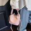 PU Leather Women Shoulder Bag Versatile Bucket Bag Stylish Purse Handbag  Female Use