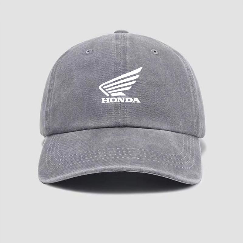 Adjustable Motorcycle Logo Outdoor Sport Baseball Hat Hip Hop Duckt Cap For Honda CB400 CB650F CBF CBR250RR CRF SH300 NC750 Moto серый