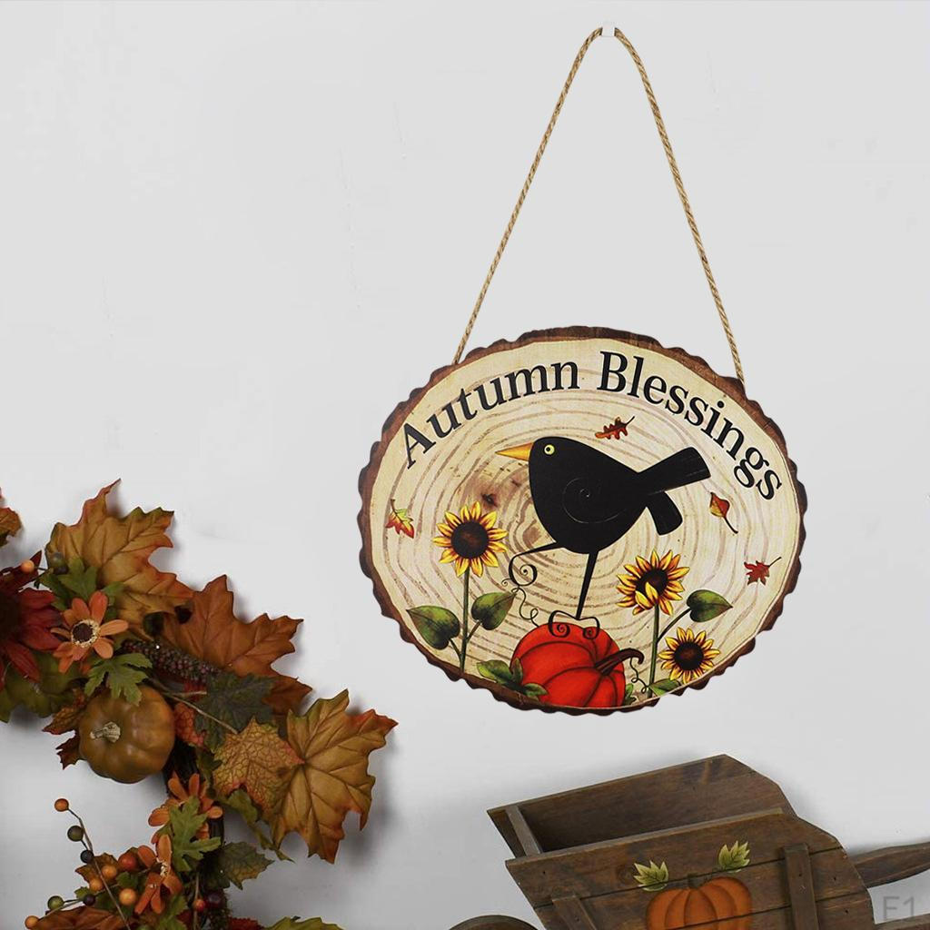 Autumn Fall Door Hanging Sign Harvest Decoration, indoor Use