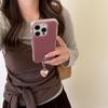 Niche Minimalist Polka Dot Heart Pendant for iPhone 17, 16 Pro Max, 15, 14 Mobile Phone Case