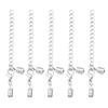 10pcs/Lot Copper Round Leather Cord Clips End Caps With Lobster Clasp Fit Leather Cord Connectors For DIY Jewelry Making Finding