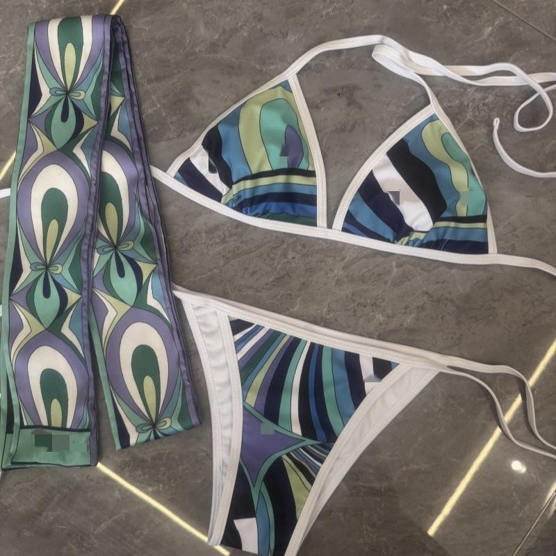 New one-piece split bikini sexy swimsuit women swimw S