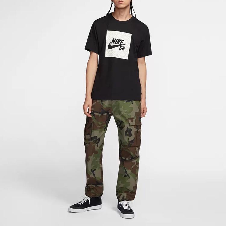 Nike SB Skateboard Flex FTM Camo Skatehose Größe Medium Oliv Herren AT3493-222