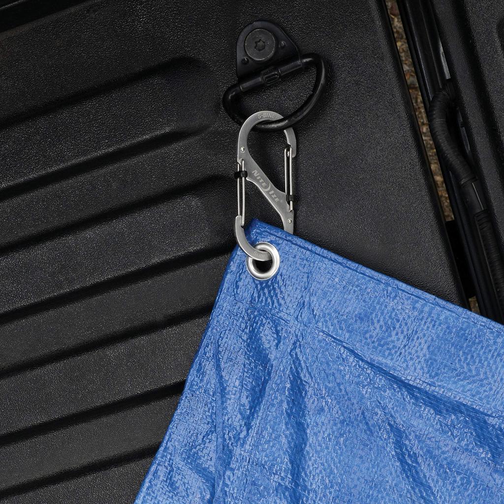 NITEIZE Esbiner Slide Lock Carabiner #4 Silver LSB4-11-R3 (Japanese Genuine