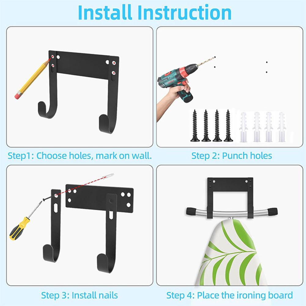 Ironing Board Holder Wall Mount Y T Leg Ironing Board Hanger Ironing Board Wall Hanger for Laundry Room