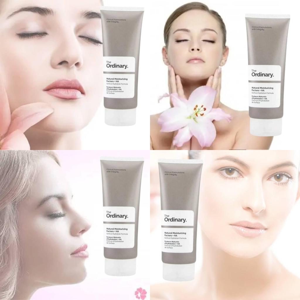 Crema con Fattori Idratanti Naturali e Acido Ialuronico 100ml Per Idratazione Intensa e Nutrizione