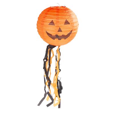 TG38921 LARGE HANGING PAPER PUMPKIN LANTERN