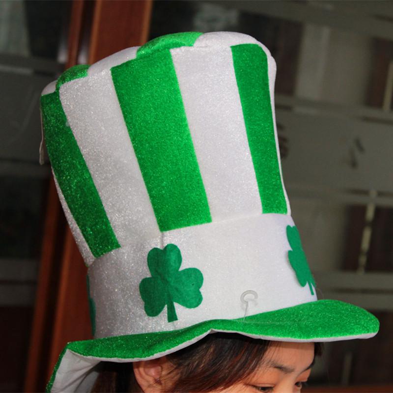 Patrick Day Adult Funny Party Hat Costume Clown Magician Dress Ireland Festival Canival Christmas Birthday Football Fans Cap