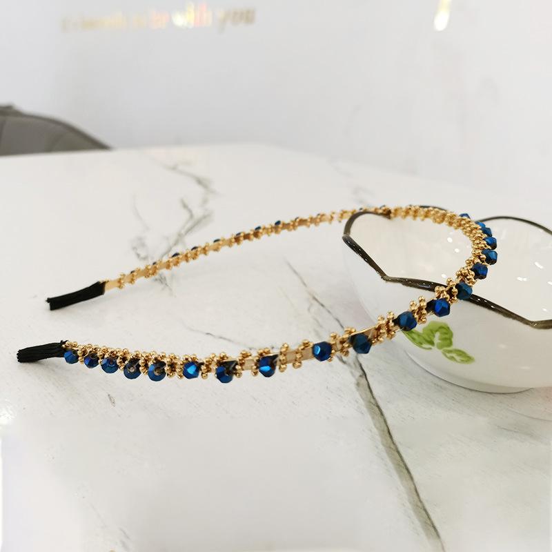 Summer Hot Selling New Fashion Korean Style Crystal Customized Women's Rhinestone Bundled Hair Hair Band Accessories